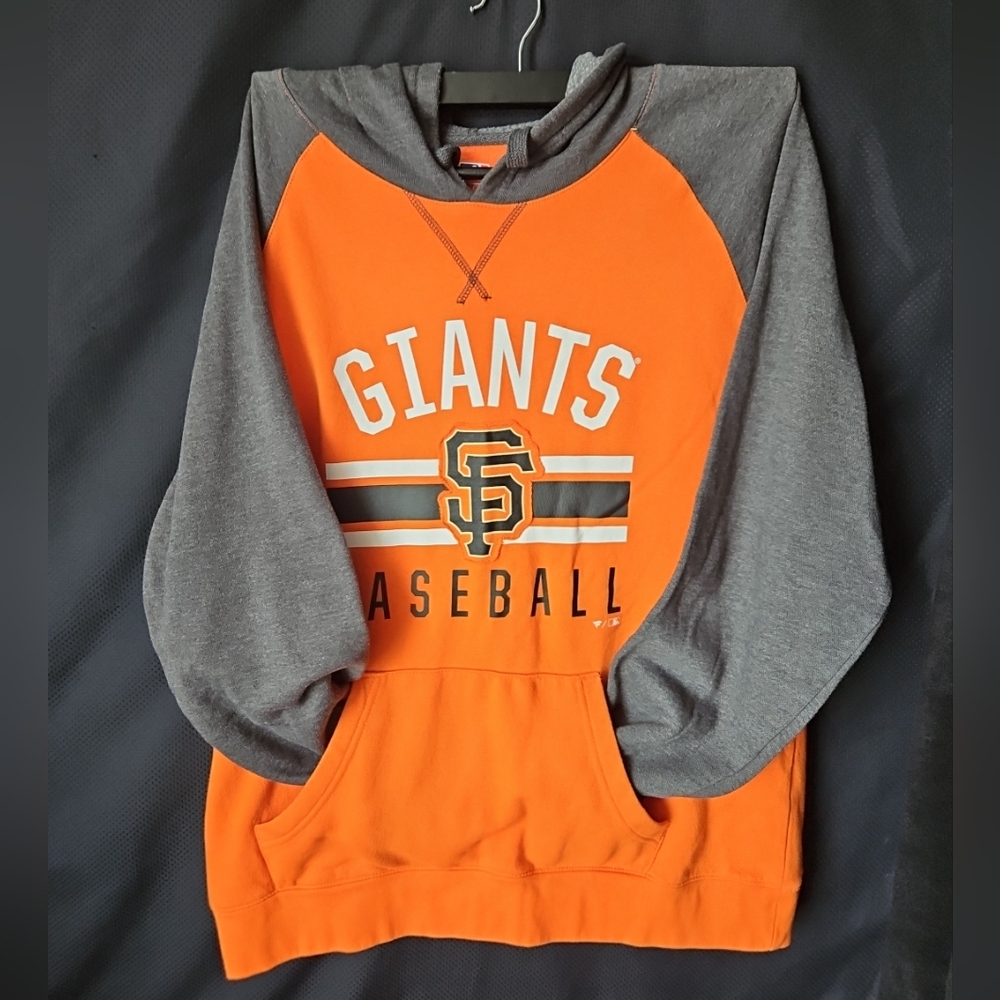 Mens Fanatics San Francisco Giants Baseball Orange And Black‎ Hoodie